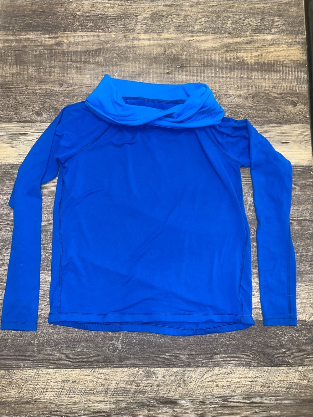 lululemon athletica Healthy Heart Long Sleeve Cowl Neck Top - Bright Blue